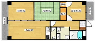 コンフォート宝町【701号室】の間取り