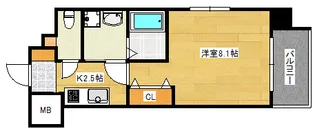 RUEX比治山橋【5階】の間取り