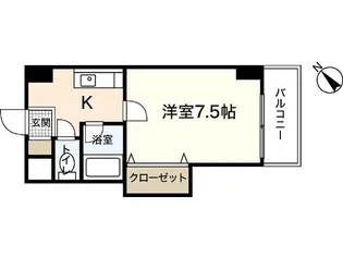 サンコーポ横川【303号室】の間取り
