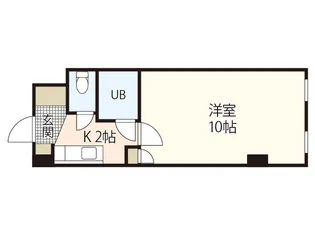 パレドゥグレース【3階】の間取り