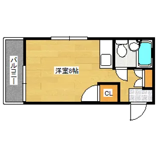 ワースビルディング南蟹屋町【2階】の間取り