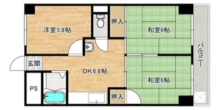 第三津広ビル【10階】の間取り