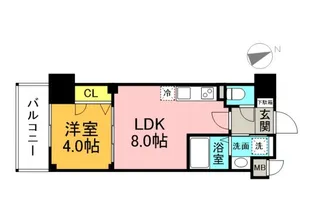 S-RESIDENCE鶴見町ALTANO【4階】の間取り