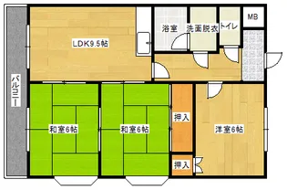 アゼリア祇園【3階】の間取り