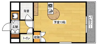 ドゥエクレア東雲【5階】の間取り