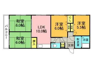 セジュールHARAの間取り