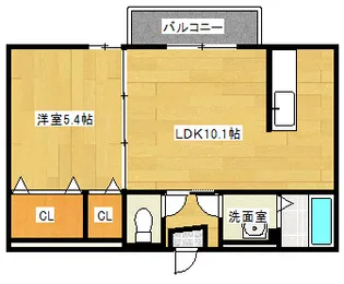 ヒットビルディングツー【1階】の間取り