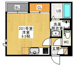 GRANDTIC東雲本町1【2階】の間取り
