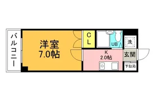 第15片山ビル【203号室】の間取り