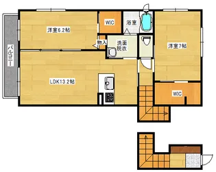 クロノス【2階】の間取り