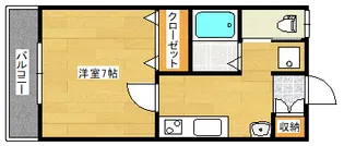 リバティハウス【1階】の間取り
