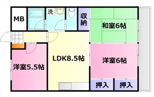 ロイヤルビュー【2階】の間取り