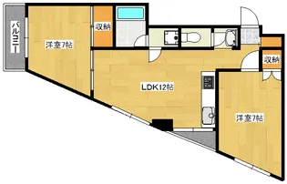 日経舟入南【4階】の間取り