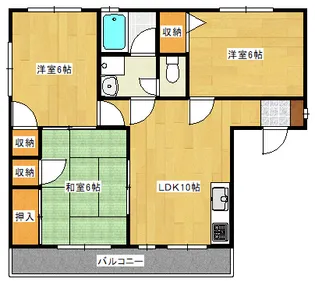 プレンヌ【101号室】の間取り