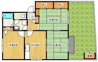 ディアス藤井【1階】の間取り