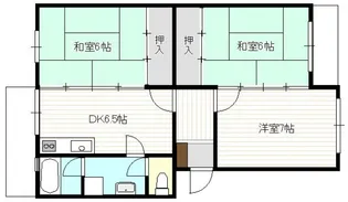 大塚西マンション【3階】の間取り