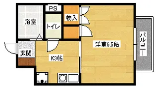 チェリス伴【2階】の間取り