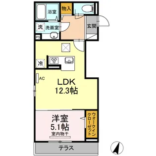 D-roomせのや2【1階】の間取り