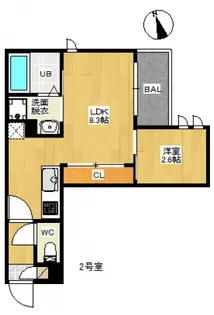 REGALEST江波【2階】の間取り