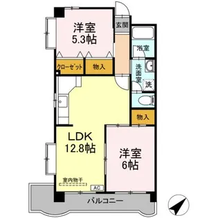 平田マンション【1階】の間取り