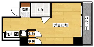 ロイヤル比治山【6階】の間取り