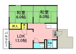 グラティアーK【2階】の間取り