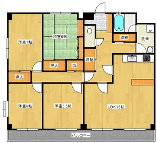 ビレッジ岩崎【7階】の間取り