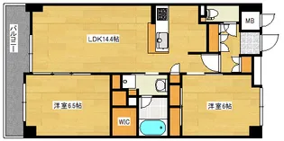 フラッツ庚午【3階】の間取り