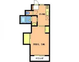 ウエストシャトー【2階】の間取り