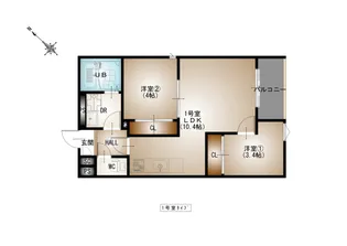 REGALEST-F矢野駅前【1階】の間取り