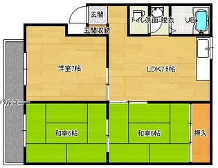 パールハイツの間取り