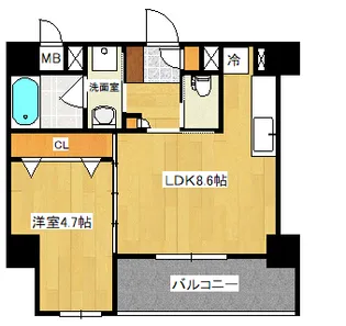 ドルチェ広島駅北口【3階】の間取り