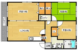 ハイム城山【2階】の間取り