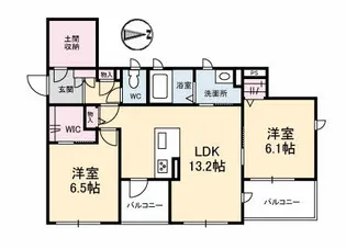 OakForest【3階】の間取り