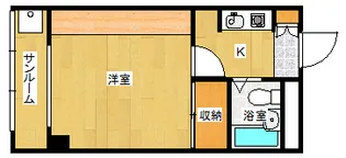 中国技建ビル【304号室】の間取り