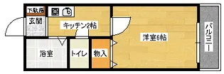 セジュールN【204号室】の間取り