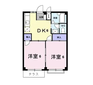 エルディム大本の間取り