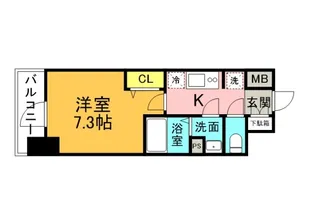 プレサンス広島中央の間取り