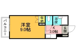 白島森野ビル【1002号室】の間取り