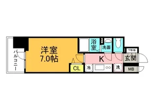 プレサンス広島中央【14階】の間取り