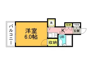 グランディール横川【6階】の間取り