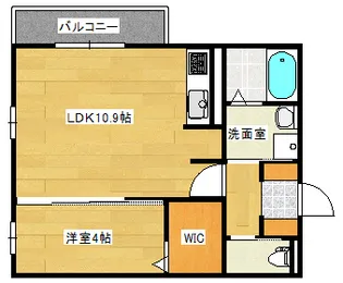 セジュール長居F【3階】の間取り