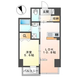 シエスタ舟入南【6階】の間取り