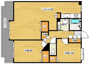 フローレンス光町【13階】の間取り