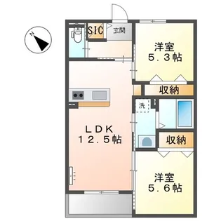 ORUTE東野の間取り