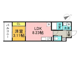 YELLSTAGE長束EASTの間取り