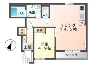 クラブハウス【1階】の間取り