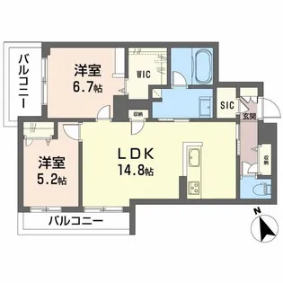 ピアヌーラ祇園の間取り