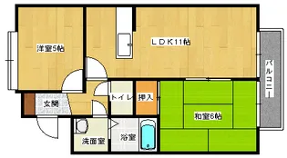 ブランミュール【1階】の間取り