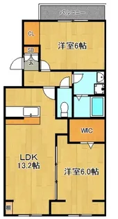 パルティーレ戸坂【2階】の間取り